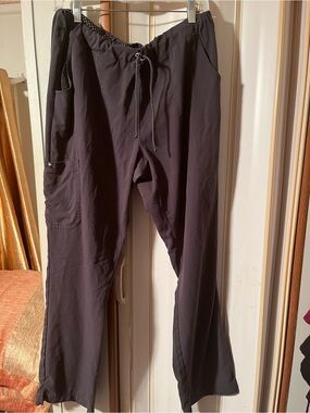 Women's scrub Drawstring Jogger Pants beyond scrubs grey size medium